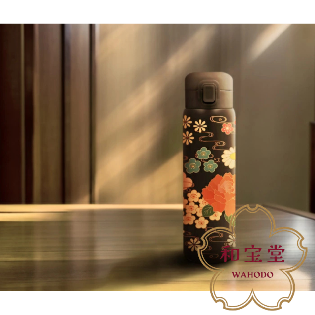 和寶堂 和風真空雙層不鏽鋼 保溫保冷一鍵彈蓋保溫瓶 (350ml / 480ml)